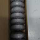 Inline Skate Wheels with Bearings, 3 Inch, 76mm Clear Wheels for Office Chairs & Luggage (8 Pack, Silver)