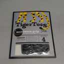 DOK TigerToes Premium Non-Slip Dog Socks for Hardwood Floors - Extra-Thick Grip That Works Even When Twisted - Prevents Licking, Slipping, and Great for Dog Paw Protection - Size Large (Classic Grey)