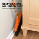 Handy Broom, Indoor/Outdoor Brooms, Duty Kitchen Broom, for Home Garage Kitchen Office Courtyard Lobby Patio Lawn Concrete (2, Orange)