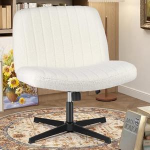 OLIXIS Criss Cross Chair with Wheels, Vanity Chair, Home Office Desk
