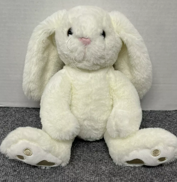 Bearington White Bunny Rabbit 11" Plush Stuffed Animal Easter