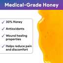 Honey Hydrogel Sheet Dressing 7"x5" - 10 Hydrogel Sheets with 30% Medical Grade Honey for Wounds - Good for Ulcers, Surgical Wounds, Donor Sites, Cuts, Abrasions, and More