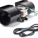 Replacement Fireplace Blower Fan for Heat N Glo, Hearth and Home, Quadra Fire, GFK160A GFK160 GFK160 GFK160A Fireplace Blower for Hearth and Home DV3732 DV3732B, Heat N Glo 6000 6000CLX