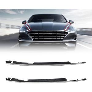 Priprilod Front Fender Trim Chrome Left+Right Side Fit For Hyundai Sonata 2020-2023 87711-L1100, 87711L1100, 87712L1100, 87712-L1100