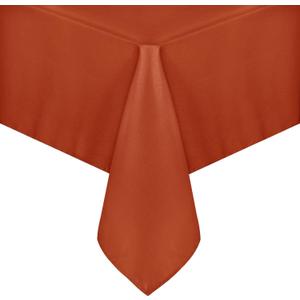 sancua Fall Tablecloth Rectangle - 60 x 84 Inch Burnt Orange - Stain and Wrinkle Resistant Polyester Fabric Table Cloth, Thanksgiving Table Cover for Dining Buffet Parties, Rust, Pumpkin Orange