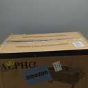 Alpha Living 4 Pack Chafing Dish Full Set  Stainless Steel Catering Chafer with Lids, Pans & Fuel Holders  Buffet Food Warmers for Parties, Events & Weddings  Alpine Gray Handles