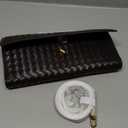 Trendy Woven Evening Clutch Purses Women Underarm Shoulder Handbag Cute Satchels Crossbody Purse PU Leather Wallet