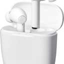 iLive Truly Wire-Free Bluetooth Earbuds, Sweatproof Design, Charging Case, Includes 3 Set of Ear Tips, White (IAEBT300W)