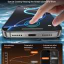 BENKS Matte Screen Protector for iPhone 16 Pro [2 Pack], Full Coverage Tempered Glass, Anti-Glare & Anti-Fingerprint, Easy Installation with Auto Dust Removal, Bubble-Free