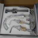 Bathroom Faucet for Sink 3 Hole, Chrome 8 Inch Widespread Bathroom Sink Faucets with Pop-up Drain and Supply Lines, Lavatory Vanity Faucets, TAF826-CP