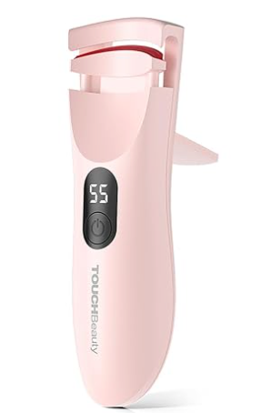 TOUCHBeauty Eyelash Curler – Quick Heating, Long-Lasting Curl, Safe & Portable