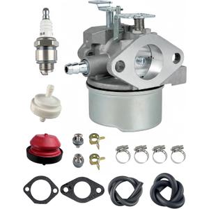 YAMAKATO Ruixing_OEM 640052 Carburetor for Tecumseh HMSK80 HMSK90 HMSK100 LH318SA LH358SA Snow Blower Thrower 8HP 9HP 10HP Engine Tecumseh 640054 640349 Carb