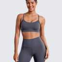 BAYDI Clouduxi Biker Shorts for Women 6" High Waisted Workout Gym Running Shorts Womens Buttery Soft Yoga Pants (Gray, M)