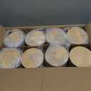 CONNOO 8 Pack 12 OZ Frosted Glass Wide Mouth Candle Jars for Making Candles with Airtight Bamboo Lids Nice Sticky Warning Labels for Candle Making Empty Container Bulk - Dishwasher Safe