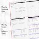 3 x Financial Planner - Monthly Budget Planner with Cash Envelopes & Monthly Bill Organizer | A 12-Month Journey to Financial Freedom | Bill Payment Tracker Organizer, Debt, Expense Tracker & Money Saving