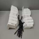 EasyFlex No-Dig Landscape Edging with Anchoring Spikes, 4.5 in. Tall Decorative Adirondack Wood-Look Fence Garden Border, 15 Foot Kit, White (3600WT-15C-6)