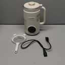 Nut Milk Maker,40oz Large Capacity Stainless Steel Automatic Soy Milk Machine for Homemade,Oat,Plant-Based Milk and Non-Dairy Beverages Almond Cow Milk Machine with Delay Start,Self Cleaning (White)