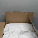 Three Geese White Goose Feather Down Pillows Standard Size Set of 1-100% Cotton, Medium Firm,Soft Support