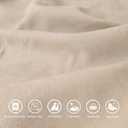 Ektorp Sofa Cover for IKEA Ektorp 3-Seat Sofa, Polyester Slipcover Set with 1 Frame Cover + 3 Seat Cushion Covers + 3 Back Cushion Covers, Machine Washable, Khaki