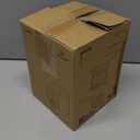 Kingsyard Squirrel Feeder Box for Outside, Recycled Plastic Squirrel Feeder with Removable Metal Front Panel & Perch, Easy to Fill & Clean, Weather-Proof Roof (Brown)