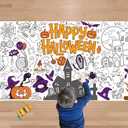 5 x OHOME Halloween Crafts for Kids - Giant Coloring Tablecloth/Poster | Halloween Party Decorations Favors Supplies for Kids Gifts Activities Games Toys Banner