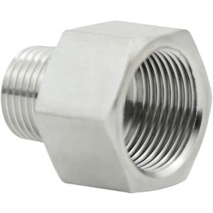 Beduan Stainless Steel Garden Hose Adapter - 3/4" GHT Female to NPT Male Connector (3/4 FHT x 3/4 MPT)