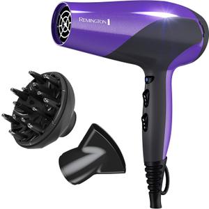 Remington Damage Protection Hair Dryer with Ceramic + Ionic + Tourmaline Technology,Purple, 3 Piece Set (Standard)