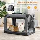 Extra Large Cat Travel Carrier - Soft-Sided, Car-Ready for 2 Cats