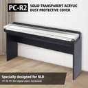 Zreephy Acrylic Dust Proof Protective Board Cover Lid Compatible For Roland FP-30 FP-30X Digital Pianos Keyboards, Use In Conjunction With The Wooden Furniture Stand