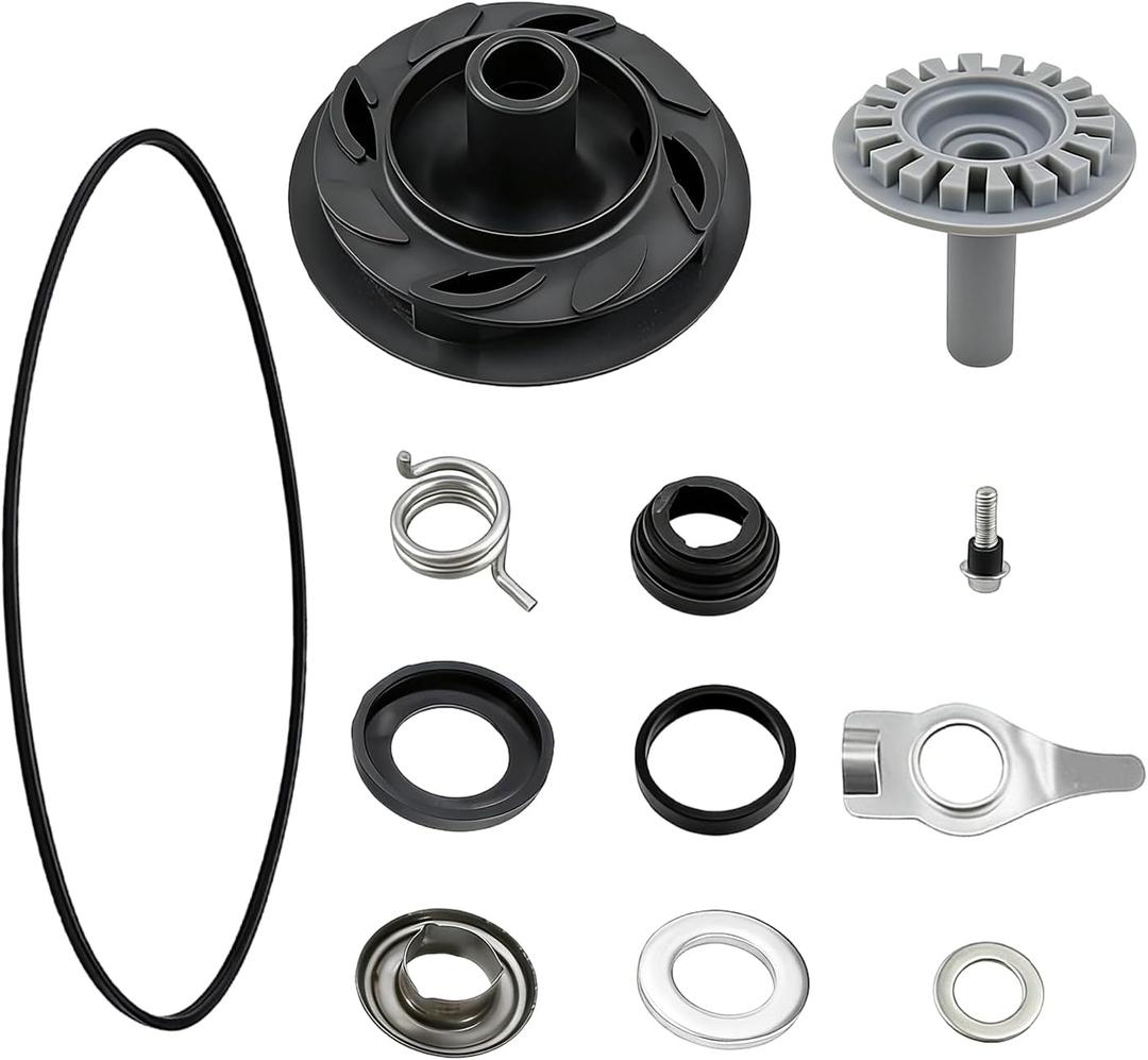 Dishwasher Drain and Wash Impeller Kit Fit for Kenmore Kitchen Aid Maytag and Whirlpool Dishwashers Replace 675806