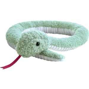 Doindute Green Plush Snake Stuffed Animal Toy, Soft Cuddly Plushie Hugger Toy for Boys & Girls, Gifts for Kids or Girlfriend, 50 Inches