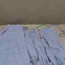 Women Tie up Open Back Halter Neck Cami Tops With Flowy Pant Size S