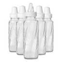Evenflo Feeding Classic Glass Twist Bottles, 8 Ounce (Pack of 6),Clear,1018611