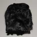 fun shack 50's Men's Black Wig with Sideburns, 1950s Costume Wig for Men, Retro Black Wig for Boys, One Size
