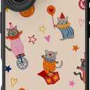 DEENAKIN for iPhone 17 Case Cute, Translucent Matte Floral Cover | Compatible with Magsafe,Trendy Aesthetic Cool Retro Western Coquette Protective Slim Phone Cover for Women Girls