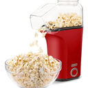 DASH Fresh Pop Popcorn Maker  OilFree, Air Popcorn Popper  With Measuring Cup & Recipe Guide  Perfect for Movie Nights  16 Cups, Red