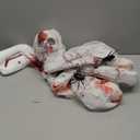 Cocoon Corpse Scary Halloween Decorations Hanging Decor Creepy Corpse Props Lighted Realistic with Led Skull Eyes Spooky Sound, Haunted House Props for Indoor Outdoor Home Hallomas Party 72 Inches