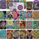 72 Pcs Mindful Coloring Book Bulk for Adults, DIY Art Coloring for Adult Stress Relief Drawing Book with Flower for Party Favors Goodie Bag Filler Gifts