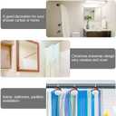 ibasenice 12 Pcs Christmas Shower Curtain Hooks, Cute Snowman Rust Proof Shower Curtain Rings, Resin Stainless Steel Xmas Decorative Hangers for Winter Holiday Bathroom Farmhouse Home Decor