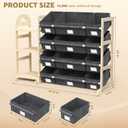 Toy Storage Organizer with 3 Shelves and 12 Bins, Bookshelf/Bookcase, Kids Bin Shelf, Toys Box for Playroom Organization for Bedroom & Room
