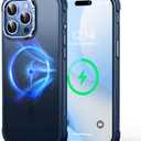 Mist-Armor Designed for iPhone 15 Pro Max Case, [Fit for Mag Safe] [Non-Slip Edge] Military Grade Protective Bumper Silicone Matte Phone Case Cover for iPhone 15 Promax 6.7" Men Women, Blue