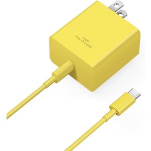 45W USB C Super Fast Charger, Type C Charger Fast Charging Block, Android Phone Charger with 6Ft Type C to C Cable for Galaxy S25 Ultra/S25/S24/S23/S22/S21/S20/Note 20/Note 10（Yellow）