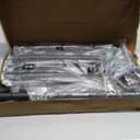 Buzowruil Metal Rolling Clothing Rack Adjustable Freestanding Garment Organizer with Wheels, Space-Saving Design for Home, Closet, Office, or Retail, Black