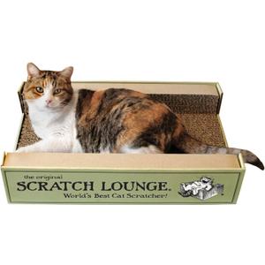 The Original Scratch Lounge XL - Worlds Best Cat Scratcher - Includes Catnip