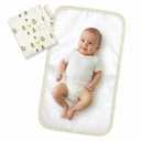 Portable Diaper Changing Pad for Baby - Waterproof Compact Changing Mat with Wrist Strap - Wipeable Travel Changing Pad for Diaper Bag - Gifts for Baby Shower by PHOEBUS BABY(Ivory Fox)