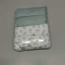 Mini Crib Sheets 4 Pack for Baby Boys & Girls, Neutral Mini Crib Sheet Fitted 38'' x 24'' for Standard Mattress, Ultra Soft Material Baby Mini Sheet, Aqua Leaf