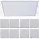 8 Pcs Fluorescent Light Covers for Ceiling Lights Classroom, Magnetic Light Filters, Fluorescent Light Diffuser Covers for Office, Hospitals, Home 4 x 2 Feet (grey)