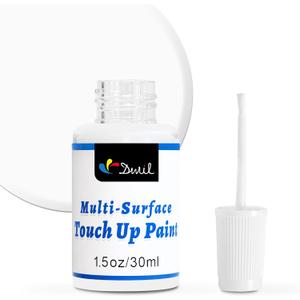 DWIL White Touch Up Paint - Multi Surface Touch Up Paint Pen, Scratch Repair for Wall, Door, Cabinets, Metal, Appliance, Wood, Furniture, 1.5 Fl Oz (Semi Gloss, White)