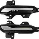 TRQ Left and Right Exterior Door Handle Set Drivers Side Compatible with 17-22 Tesla 3