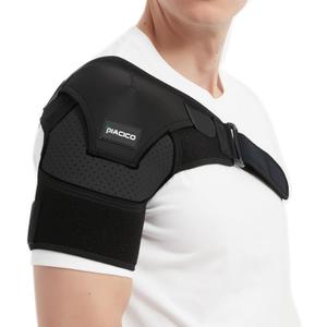 Shoulder Brace - Adjustable Shoulder Support and Compression Sleeve for Torn Rotator Cuff, AC Joint Pain Relief - Arm Immobilizer Wrap, Dislocated Sholder for Men and Women (Black L-XL)